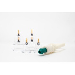 Premium Mechanical Vacuum Cups - Set of 6 with Pump - Institute Of Clinically Applied Holistic Therapy
